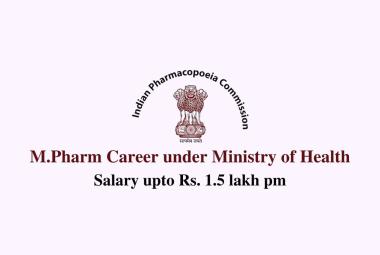 Job for M.Pharm under Ministry of Health