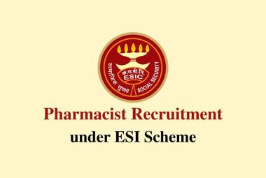 Job for Pharmacist under ESI Scheme