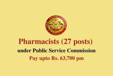 Job for Pharmacists under KPSC