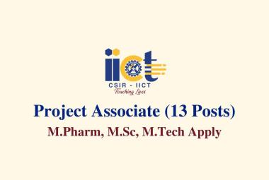 Job for Project Associate at IICT