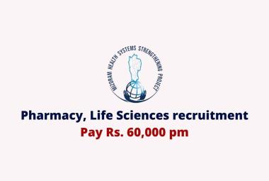 Pharmacy, Life Sciences recruitment at MHSSP