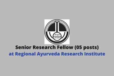 Vacancy for SRF at Regional Ayurveda Research Institute