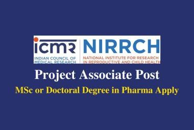 Applications are invited for a post of Project Associate at NIRRCH