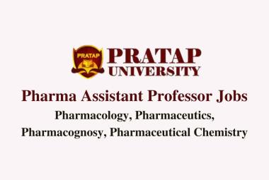 Career for Pharma Assistant Professor at Pratap University