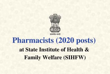  SIHFW Pharmacists Recruitment