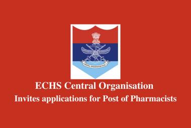 ECHS Central Organisation invites applications for Post of Pharmacists