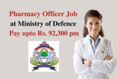 Join as Pharmacy Officer at Ministry of Defence