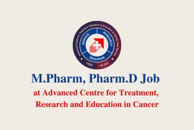 M.Pharm, Pharm.D Job as Trial Co-ordinator at ACTREC