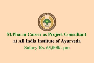 Opportunity for M.Pharm as Project Consultant at AIIA