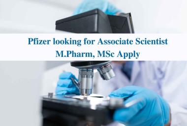 Pfizer looking for Associate Scientist