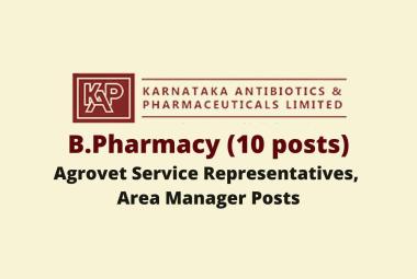 Vacancy for B.Pharmacy at KAPL