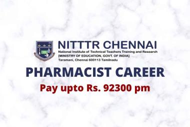 Career for Pharmacist at NITTTR