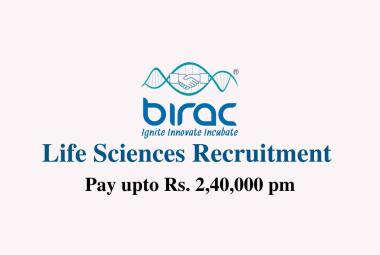 Life Sciences recruitment at BIRAC