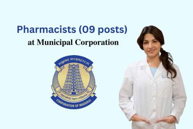 Recruitment for Pharmacists at Municipal Corporation