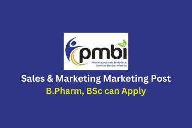 Applications are invited for a post of Executive Marketing at PMBI