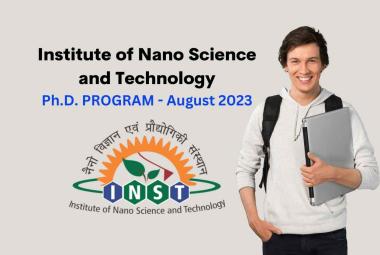 INST invites applications for Ph.D Program August 2023