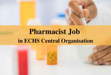 Job for Pharmacist in ECHS Central Organisation