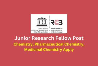 Vacancy for JRF at Regional Centre for Biotechnology