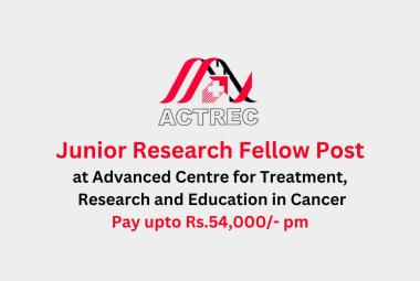 Vacancy for Junior Research Fellow at ACTREC