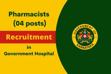 Job for Pharmacists in District Government Hospital