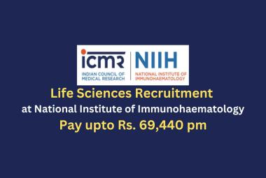 Life Sciences Recruitment at National Institute of Immunohaematology