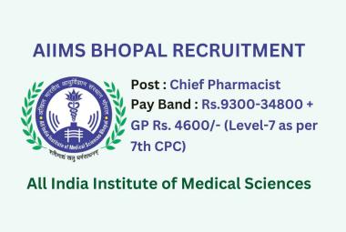 Opportunity for Chief Pharmacist to Join AIIMS