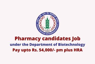 Opportunity for Pharmacy candidates at NABI