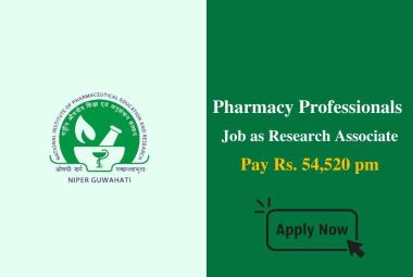Opportunity for Pharmacy Professionals as Research Associate at NIPER