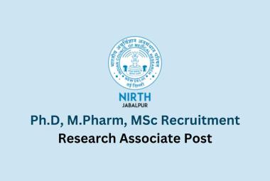 Ph.D, M.Pharm, MSc Recruitment at NIRTH