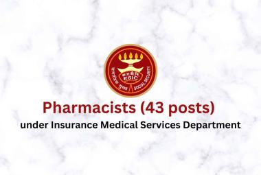 Recruitment for Pharmacists under Insurance Medical Services Department