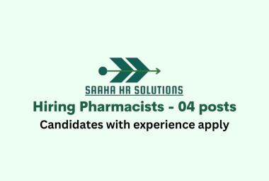 Saaha HR Solutions Hiring Pharmacists