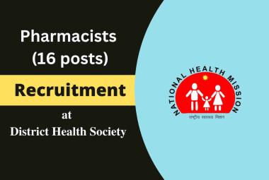 Vacancy for Pharmacists at District Health Society