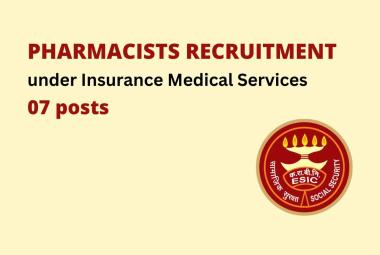 Career for Pharmacists to work under Insurance Medical Services