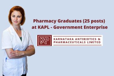 Vacancy for Pharmacy graduates at KAPL