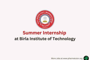 Applications invited for Summer Internship at Birla Institute of Technology