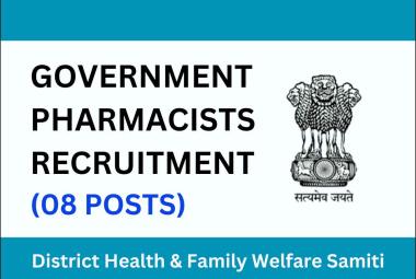 Apply Online for Pharmacists in District Health & Family Welfare Samiti