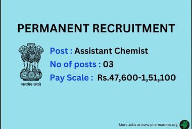 Career as Assistant Chemist under Public Service Commission