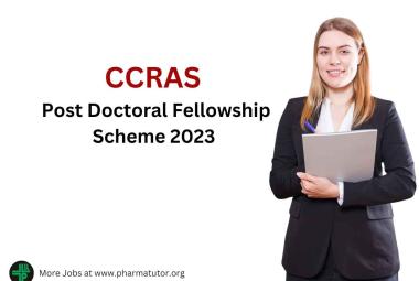 CCRAS Post Doctoral Fellowship Scheme 2023 June batch