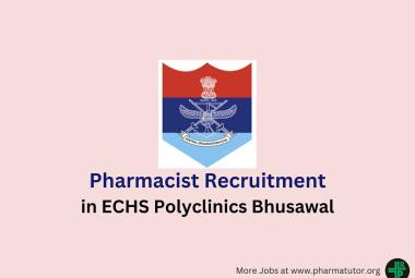 ECHS invites applications for Post of Pharmacist