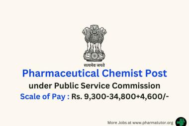 Job for Pharmaceutical Chemist under Public Service Commission