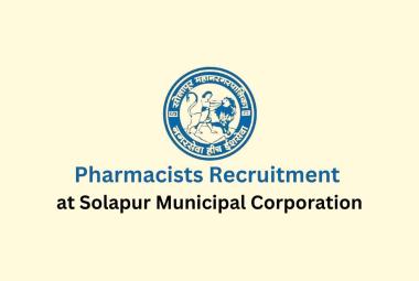 Job for Pharmacists at Solapur Municipal Corporation