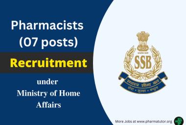 Job Openings for Pharmacists in Sashastra Seema Bal, Ministry of Home Affairs