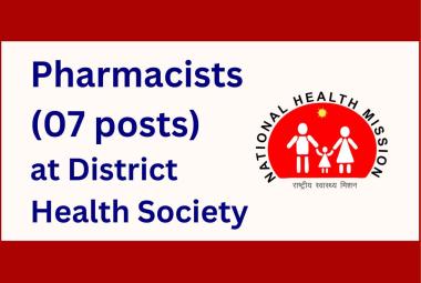Jobs for Pharmacists at District Health Society