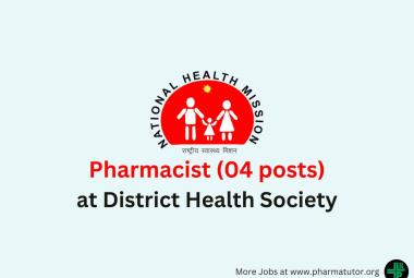 Jobs for Pharmacists at District Health Society
