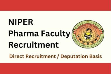 Pharma Faculty Recruitment at NIPER Hajipur