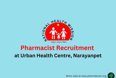 Vacancy for Pharmacist at Urban Health Centre