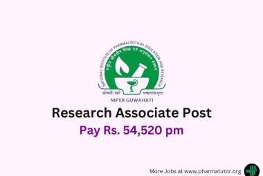 Vacancy for Research Associate at NIPER