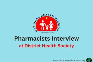 Walk in for Pharmacists at District Health Society