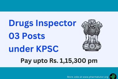 Career for Drugs Inspector under Public Service Commission