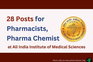 Direct Recruitment for Pharmacists, Pharma Chemist at AIIMS